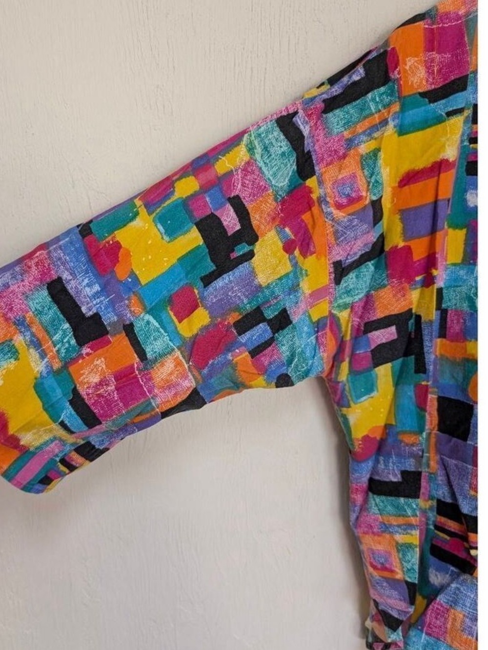 Women’s Multicolor Abstract Button-Front Jacket - Picture 3 of 5